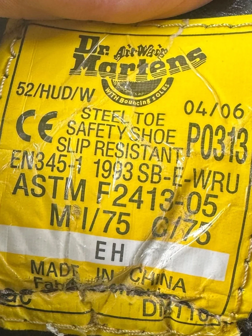 Dr. Martens Steel Toe Work Boots Mens Sz 11 Leather Brown Industrial Safety 8836